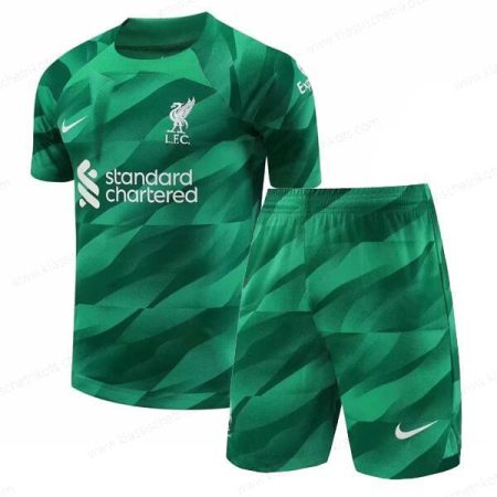Liverpool Green Goalkeeper Fußballtrikot Kinder Set 23/24