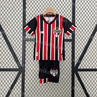 Sao Paulo Auswärtstrikot Fußballtrikot Kinder Set 24/25